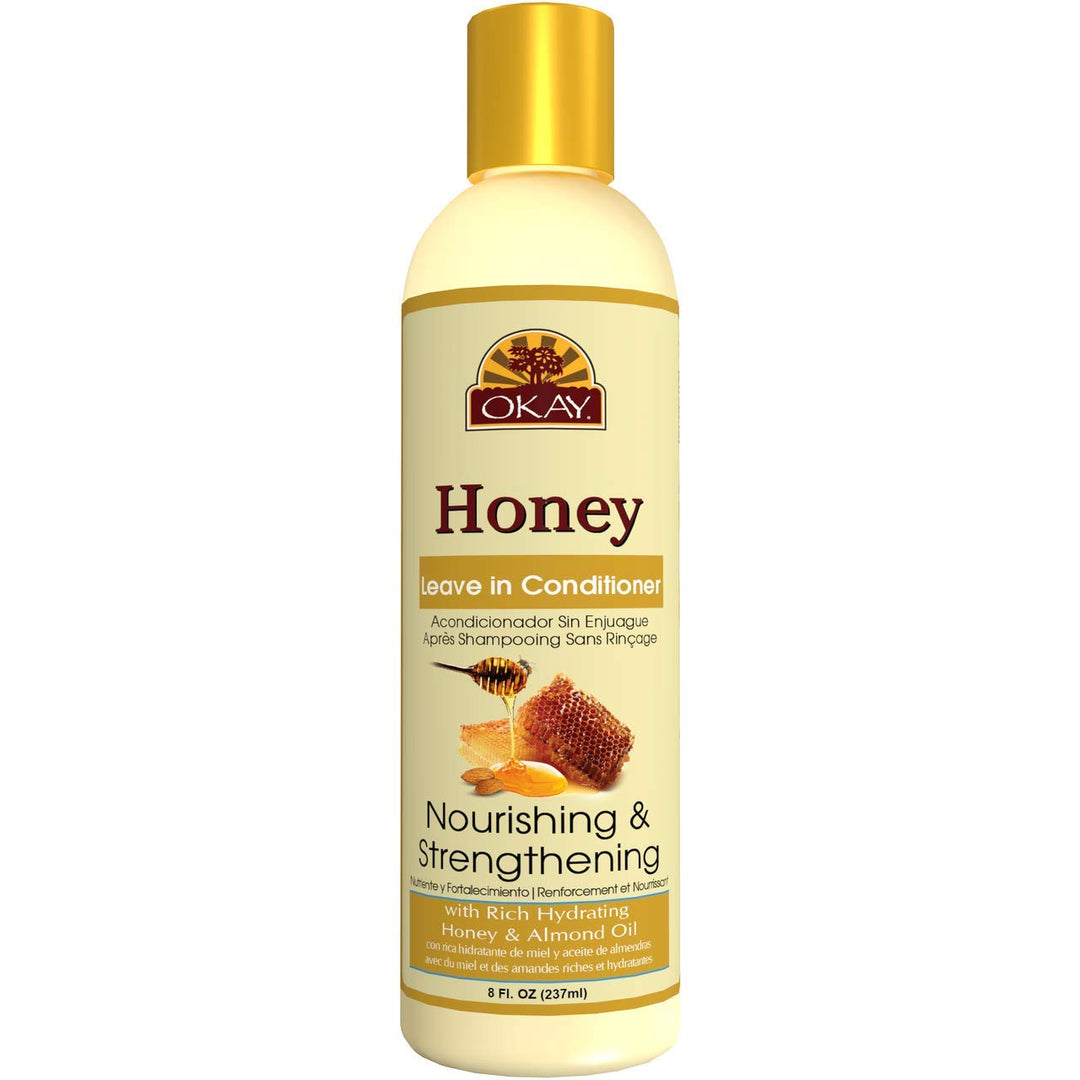OKAY Honey Nourishing &amp; Strengthening Leave-in Conditioner, 8 Ounce