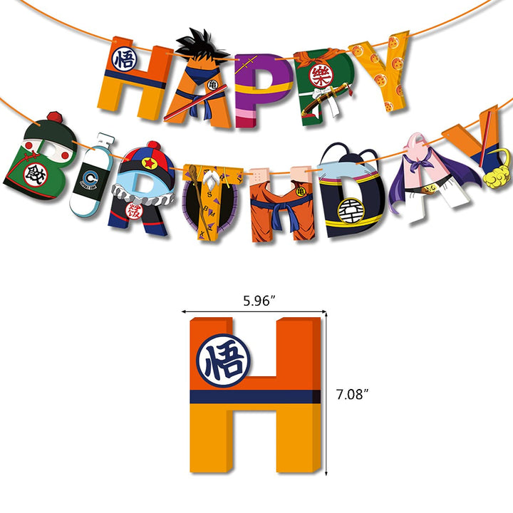 Birthday Party Supplies Set,Includes Happy Banner - Cake&amp;Cupcake Toppers - 24 Latex Balloons for Kids Theme Birthday Party Decoration