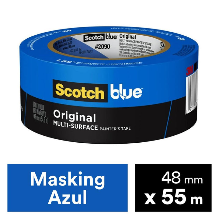 Painter&#39;s Tape Original Multi-Surface Painter&#39;s Tape, 1.88 In. x 60 Yds, Blue, Paint Tape Protects Surfaces &amp; Removes Easily, Painting Tape for Indoor and Outdoor Use (2090-48NC)