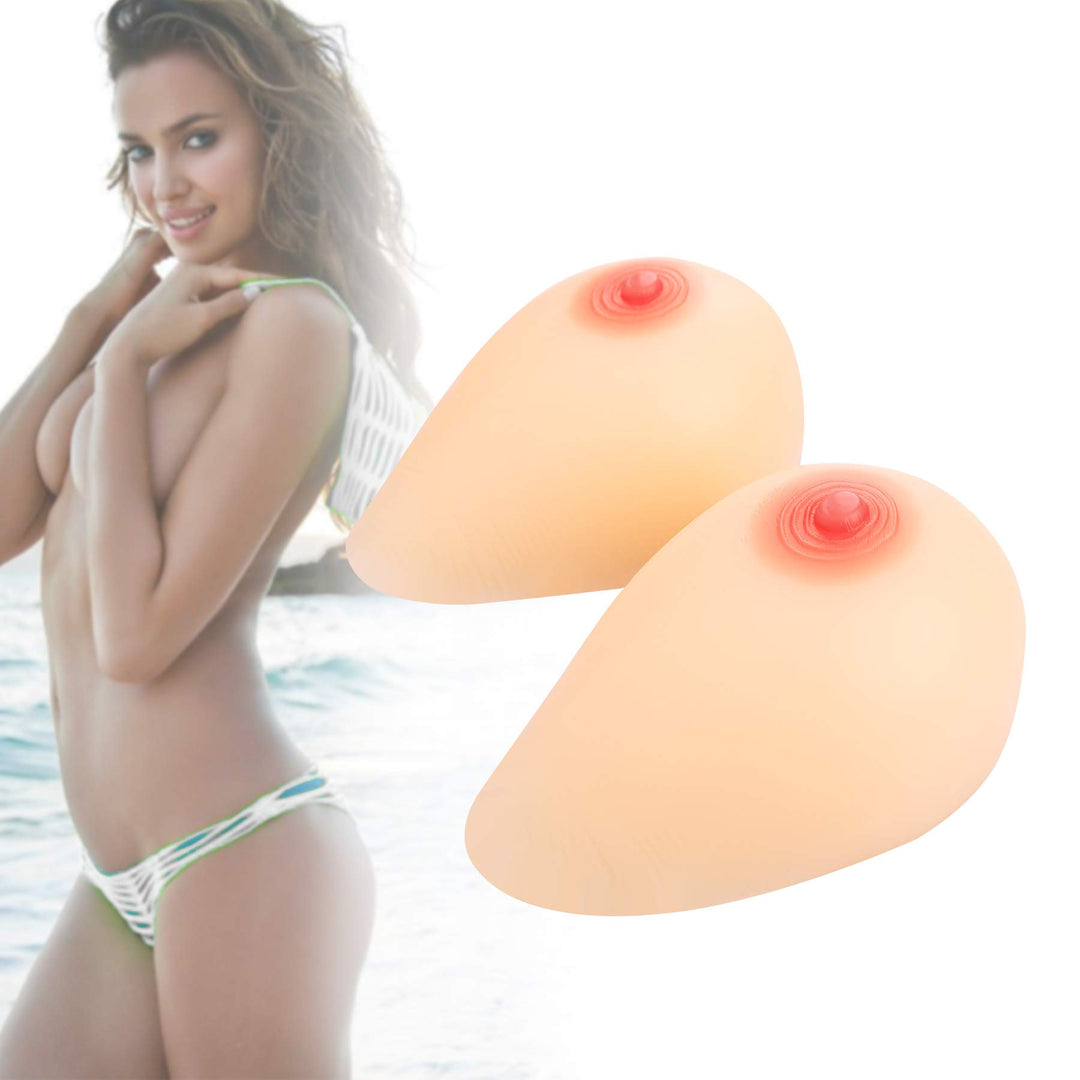 A Cup Silicone Breast Forms for Crossdresser, Mastectomy Fake Boobs Prosthesis Nude