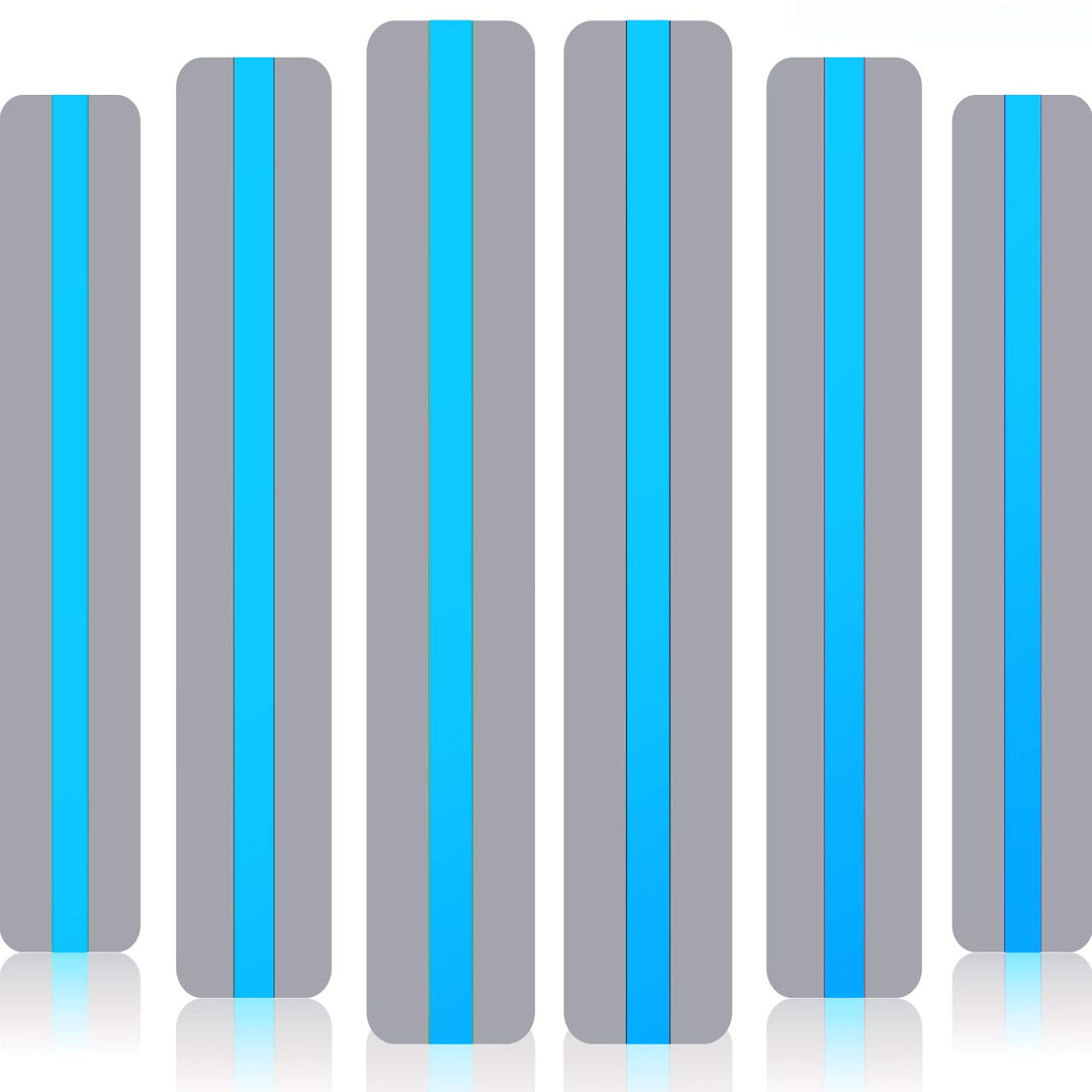 18 Pack Reading Guide Strips Colored Overlay Highlight Bookmarks Reading Strips Help with Dyslexia for Crystal Children and Teacher Supply (Blue)