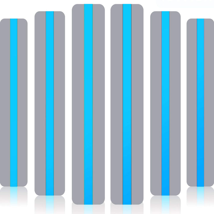 18 Pack Reading Guide Strips Colored Overlay Highlight Bookmarks Reading Strips Help with Dyslexia for Crystal Children and Teacher Supply (Blue)