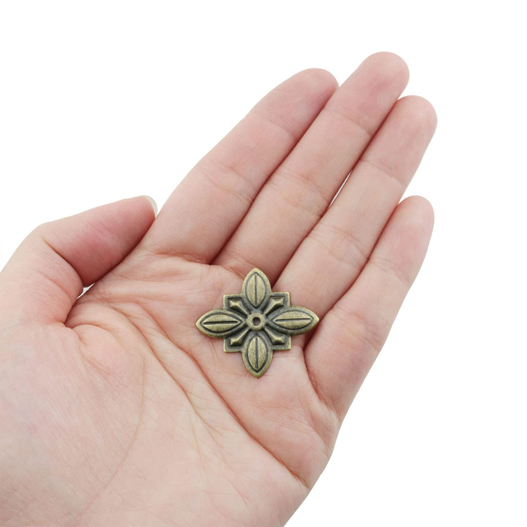 Upholstery Nail 20pcs Cross Shape Antique Bronze Furniture Upholstery Nail Tachas Jewelry Gift Case Box Door Sofa Decorative Tack Stud Pushpin