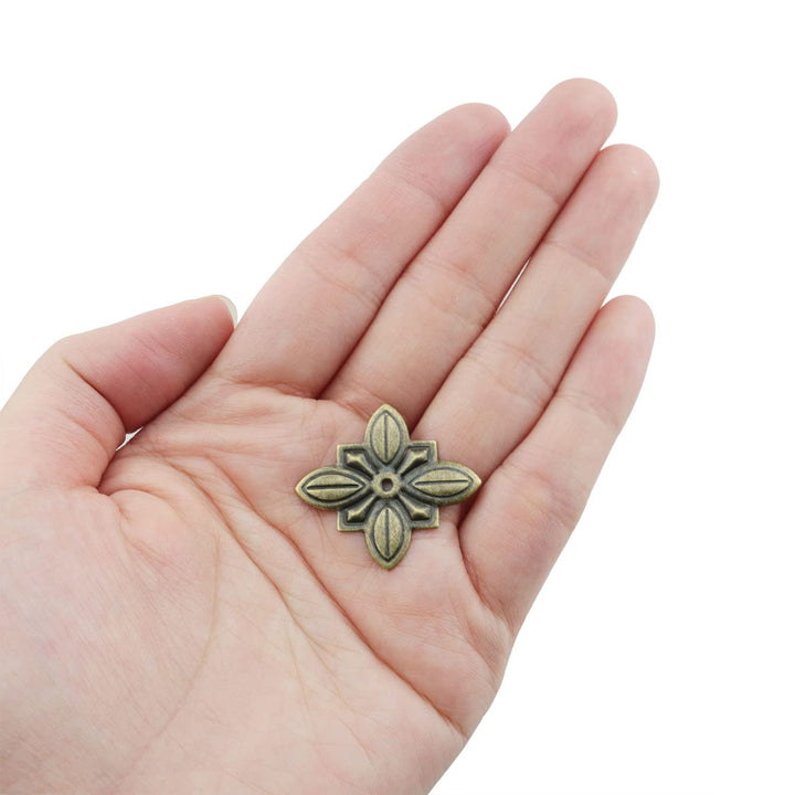 Upholstery Nail 20pcs Cross Shape Antique Bronze Furniture Upholstery Nail Tachas Jewelry Gift Case Box Door Sofa Decorative Tack Stud Pushpin