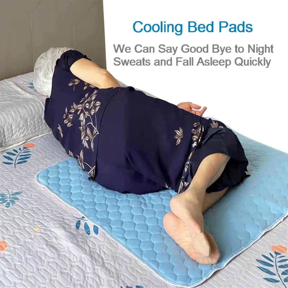 2PCS Reusable Underpads Large 34 x 36, Upgrade Cooling Waterproof Bed Pads with Heavy Absorbent, Washable for Incontinent, Potty Training, for Adult, Kids, Dogs