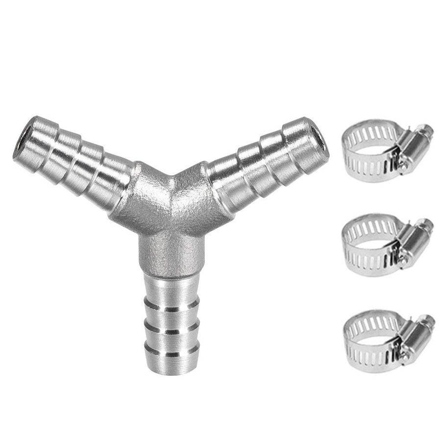 Metaland Stainless Steel 1/2 Hose Barb Y Barbed Fitting