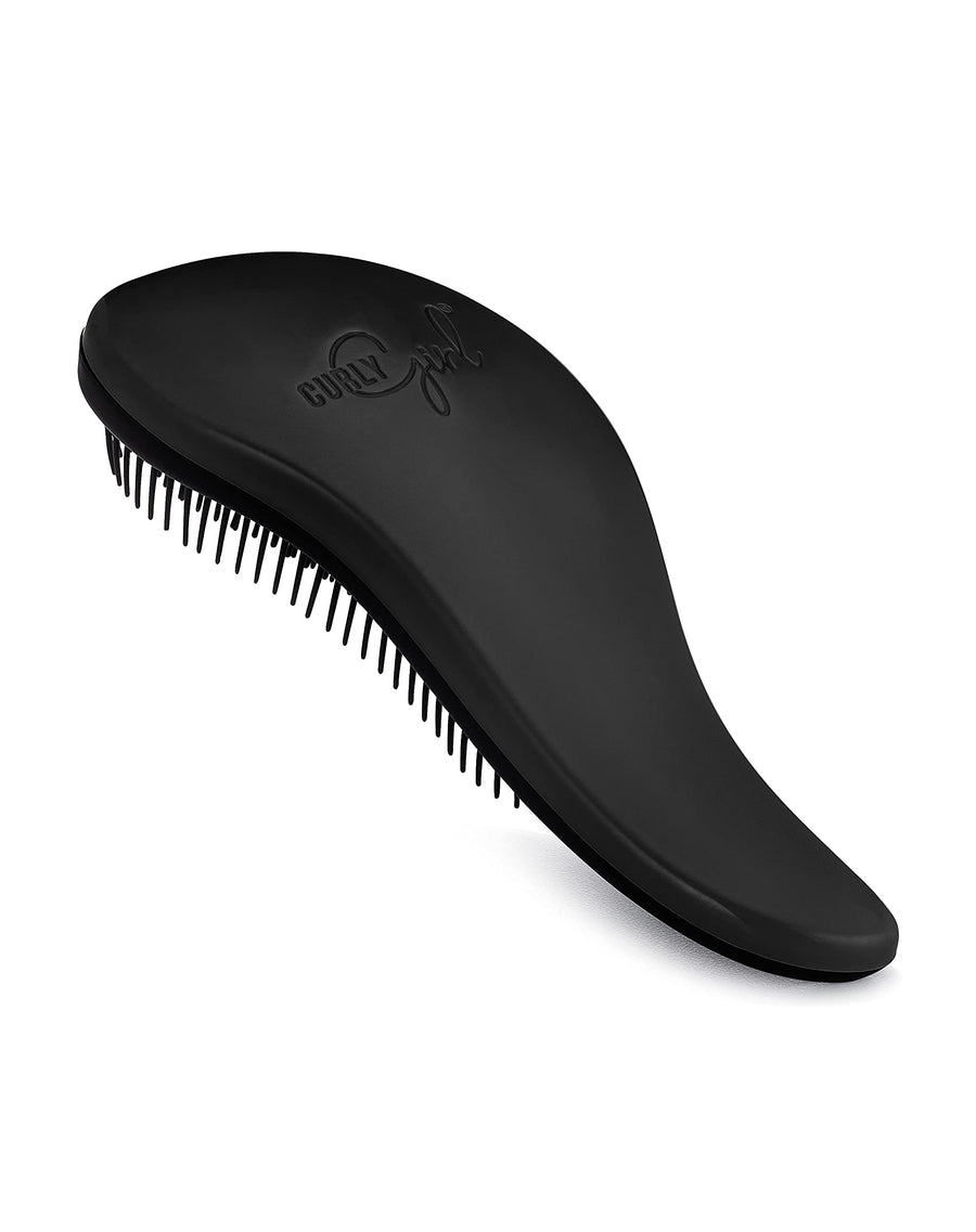 Breeze Thru Detangling Brush | Hair Detangler Hairbrush for Adults & Kids | Gets Rid of Tangles & Knots in Natural, Curly, Straight, Wet or Dry Hair (Black)