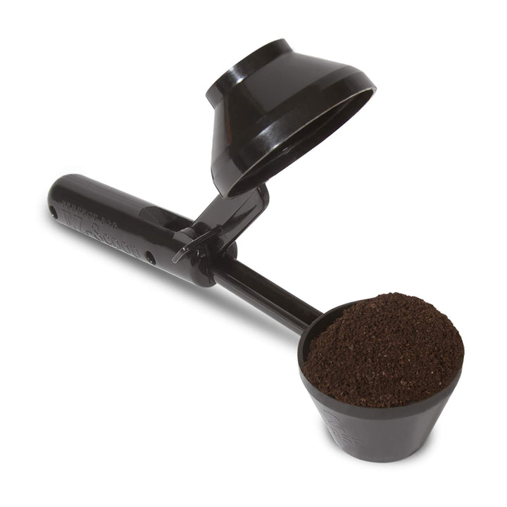 2-Item Bundle: 4-Pack Cafe Save Reusable K Cup Coffee Filters + EZ-Scoop 2 Tbsp Scoop with Integrated Funnel, Refillable Pod Capsule For Use with Keurig &amp; Select Single Cup Coffee Maker