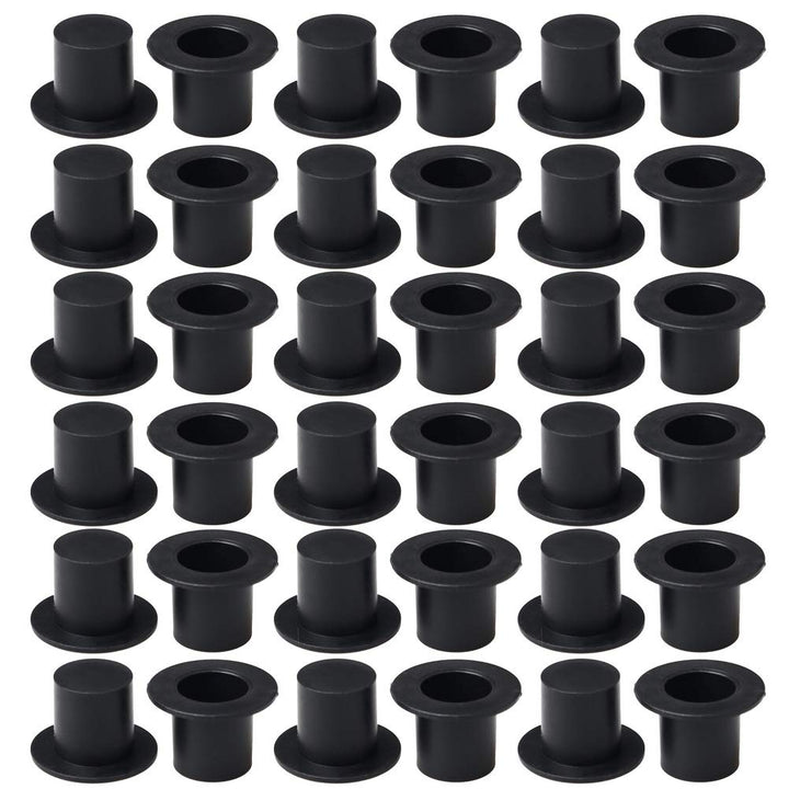 Mini Black Top Hats, 50Pcs Plastic Miniature Top Hats for Art and Crafts DIY Christmas Decorations