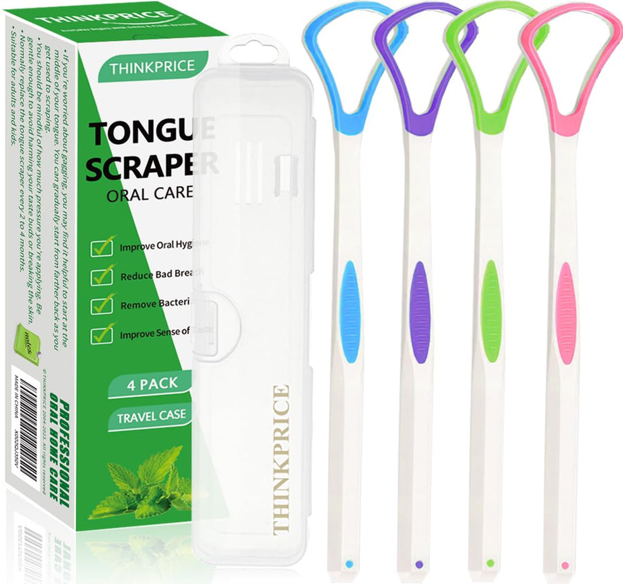 Tongue Scraper Cleaner With Travel Handy Case For Healt