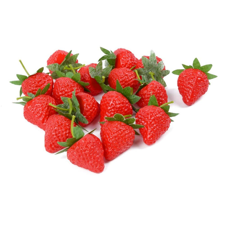 EORTA 20 Pieces Artificial Strawberries Simulation Red 