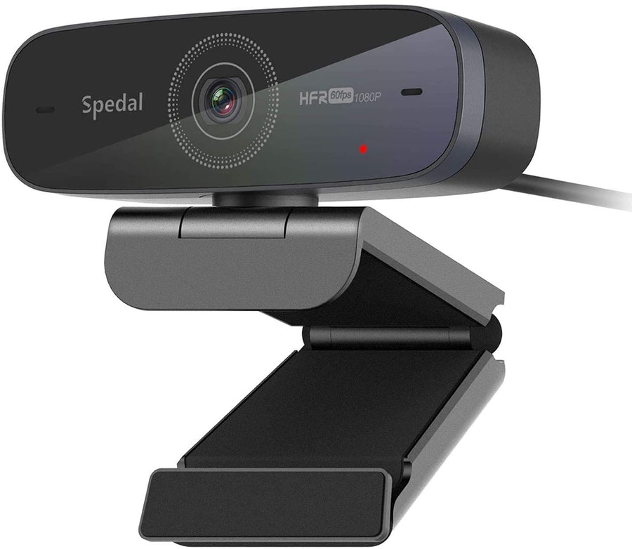 1080P 60fps Webcam with Dual Microphone, AutoFocus, Software Included, Ultra HD Streaming Web Camera, USB Computer Camera for Gaming/Online Teaching/Video Calling/Zoom/Skype