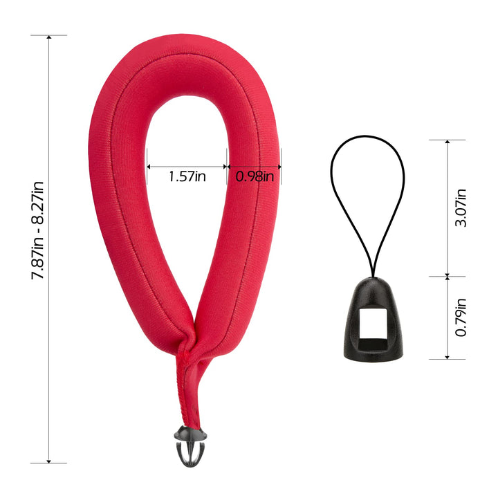 Waterproof Camera Float, Universal Foam Floating Wrist Strap for GoPro Hero 11 10 9 8 7 6 5, Nikon, Olympus, Canon, Keys, Sunglasses and Phones Orange &amp; Red