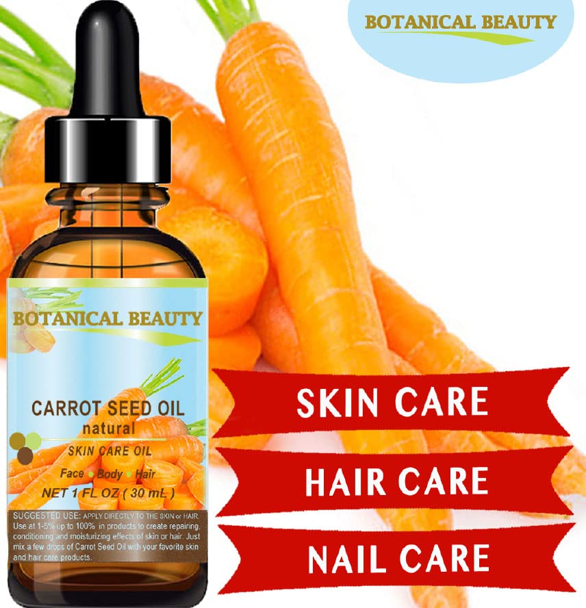 CARROT SEED OIL 100 % Natural Cold Pressed Carrier Oil. 0.33 Fl.oz.- 10 ml. Skin, Body, Hair and Lip Care. One of the best oils to rejuvenate and regenerate skin tissues.”