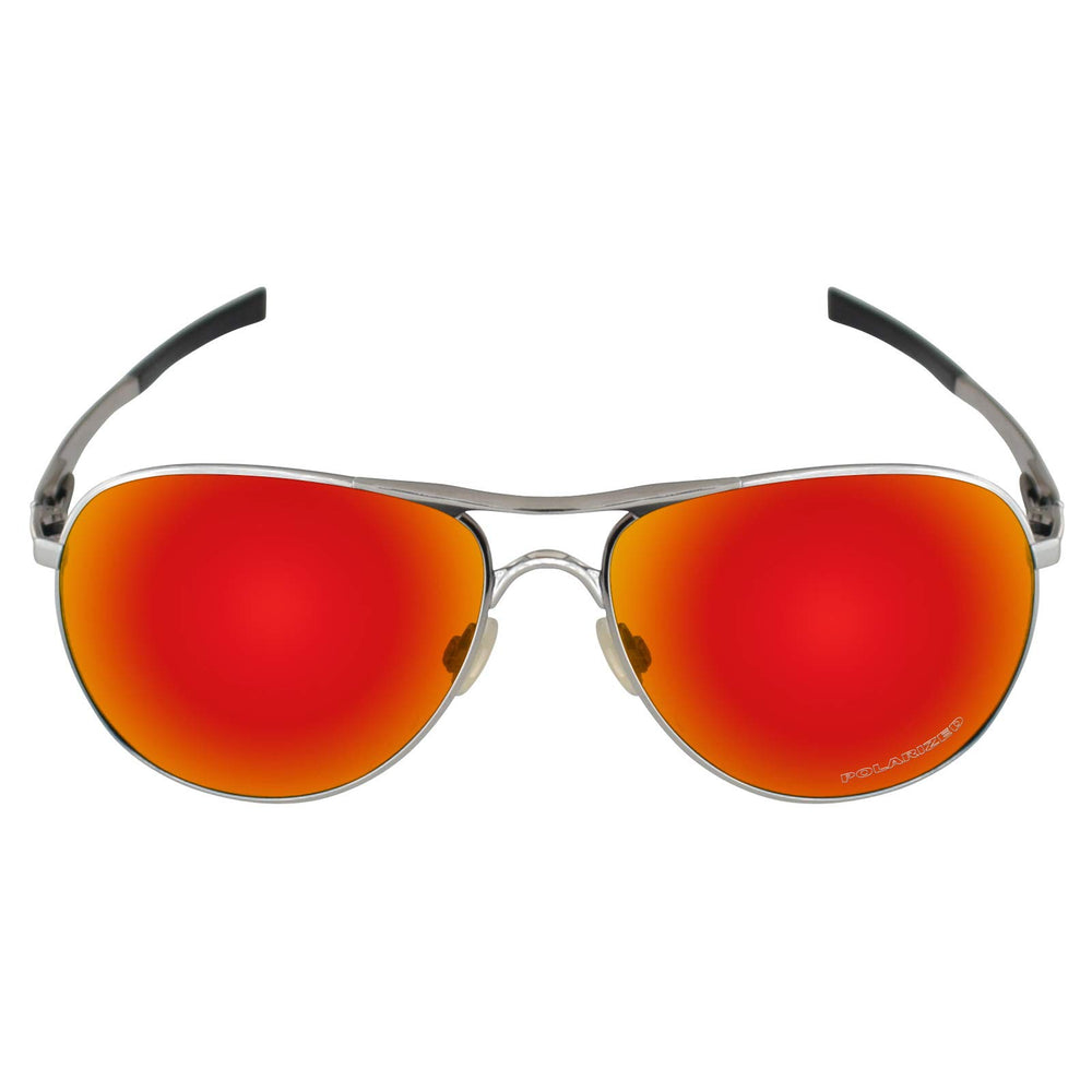 + Polarized Replacement Lenses for Oakley Plaintiff OO4057 - Fire Red