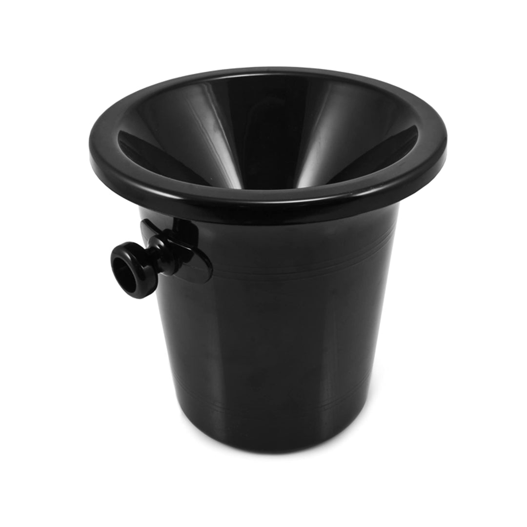 True Spittoon Wine Tasting Dump Bucket with Removable Lid, Made of Plastic Lighter than Stainless Steel for Cocktails Whiskey Tobacco, Holds 64 oz