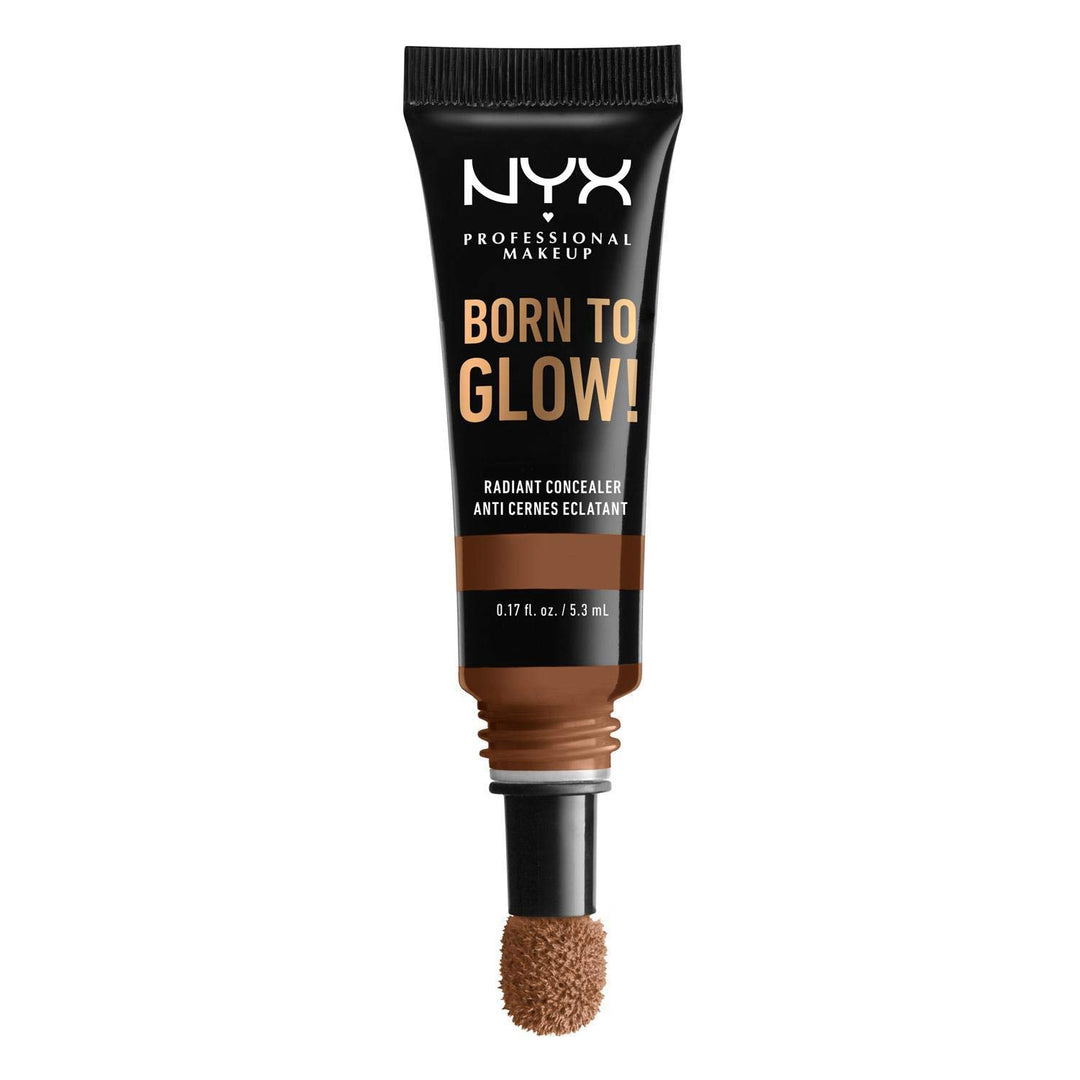 PROFESSIONAL MAKEUP Born To Glow Radiant Concealer - Cappuccino, Medium Deep With Cool Undertone