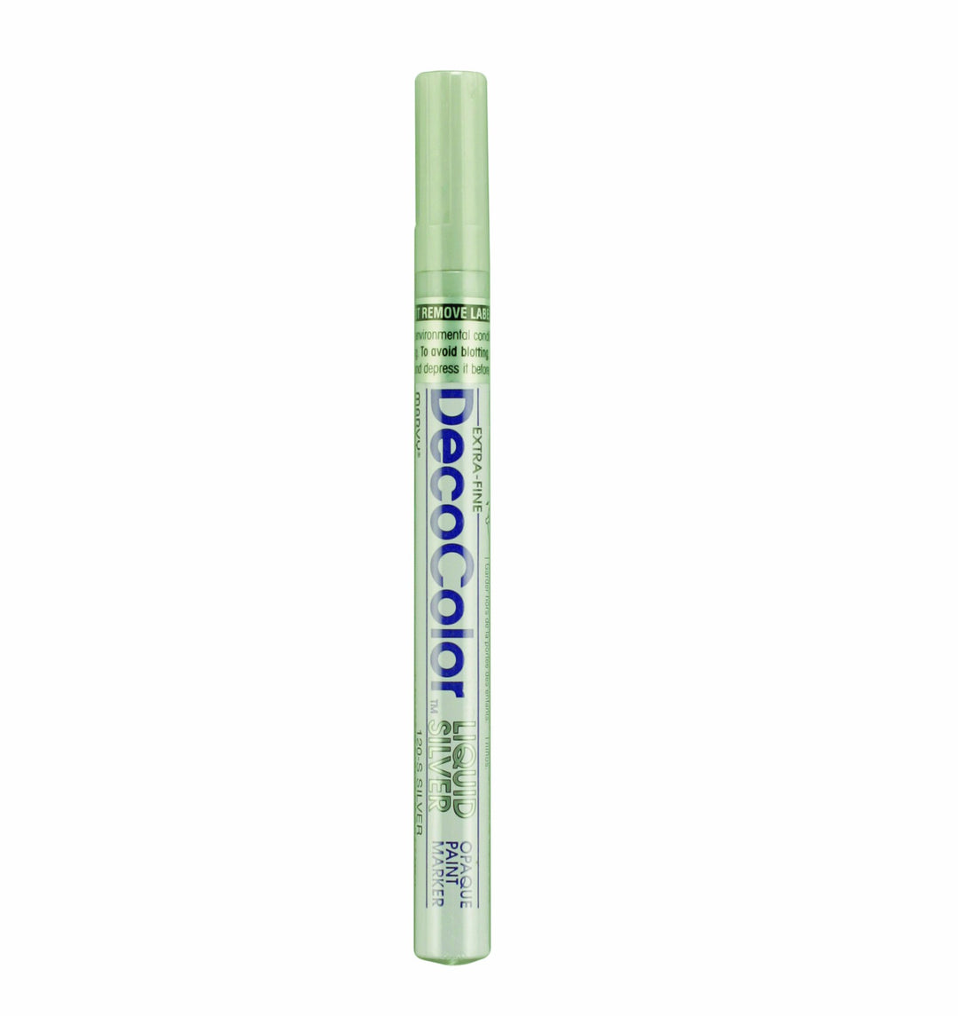 Uchida 120-C-SLV Marvy Deco Color Liquid Extra Fine Paint Marker, Silver