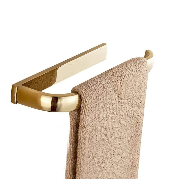Leyden Antique Brass Towel Ring, Bathroom Hand Towel Holder Retro Towel Bar Wall Mounted Brushed Brass Towel Rack 12.7 inch
