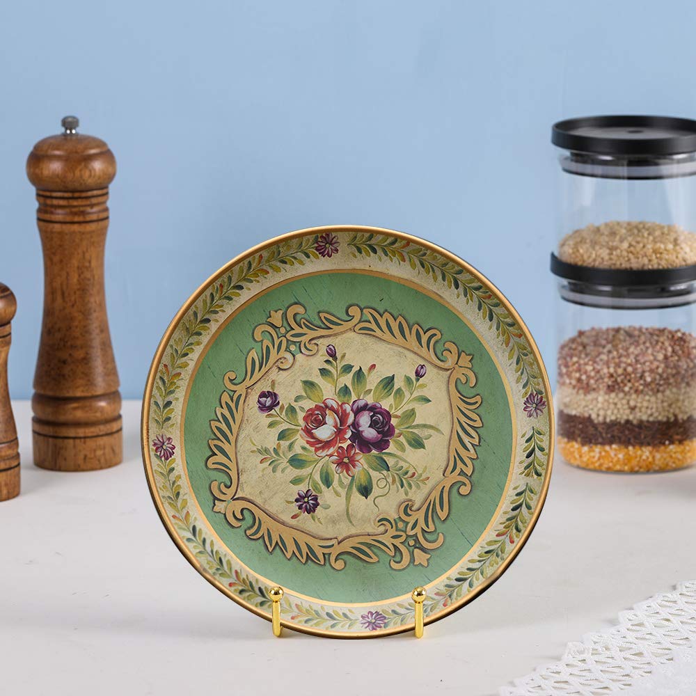 Plate Stands for Display - Plate Holder Display Stand Table Easel Picture Frame Stand Display Photo|Decorative Plate |Dish | Tabletop Art-6inch-Gold