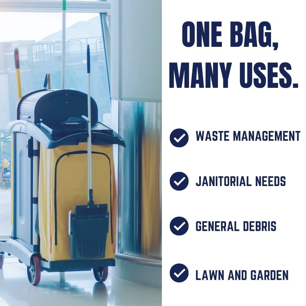 Black 25-30 Gallon Trash Bags 30 x 36 100/Cas