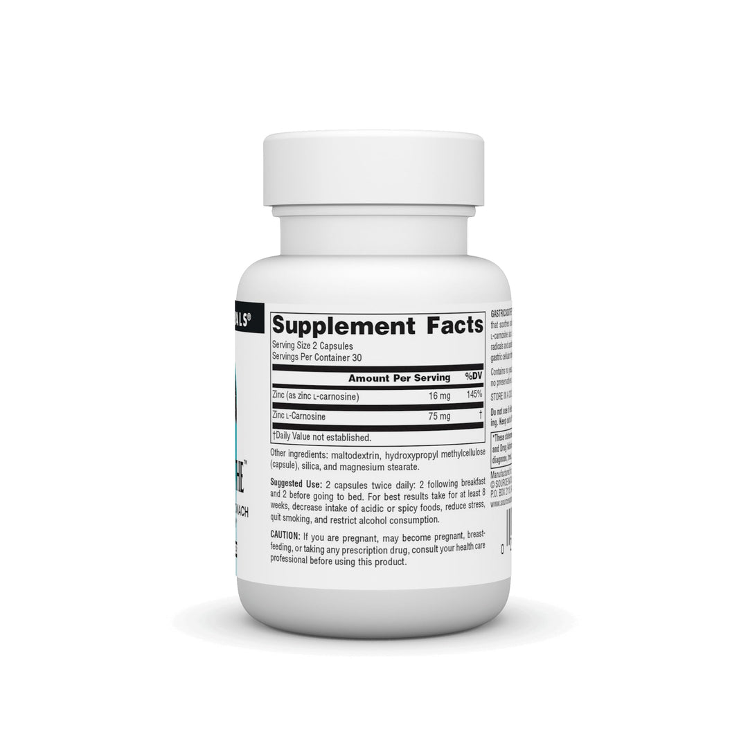 Source Naturals GastricSoothe Zinc L Carnosine* - 60 Ve