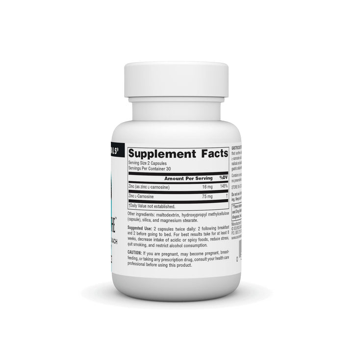 Source Naturals GastricSoothe Zinc L Carnosine* - 60 Ve