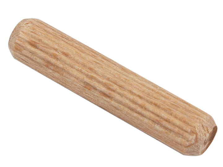 Fluted Wood Kiln Dowel Pins, 1/4 x 1- 100 Pieces, Made of Beechwood