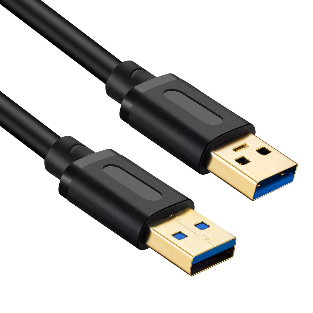USB 3.0 A to A Male Cable 12Ft,USB to USB Cable USB Male to Male Cable USB Cord with Gold-Plated Connector for Hard Drive Enclosures, DVD Player, Laptop Cooler etc(12Ft/4M)