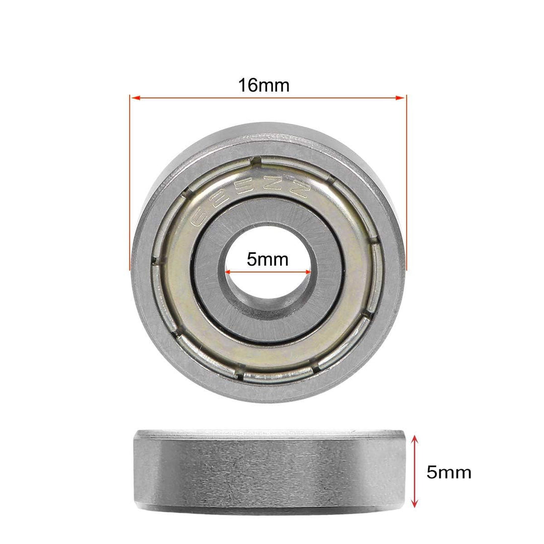 Donepart 625ZZ Small Bearings, 5mm ID x16mm OD 5mm Thic