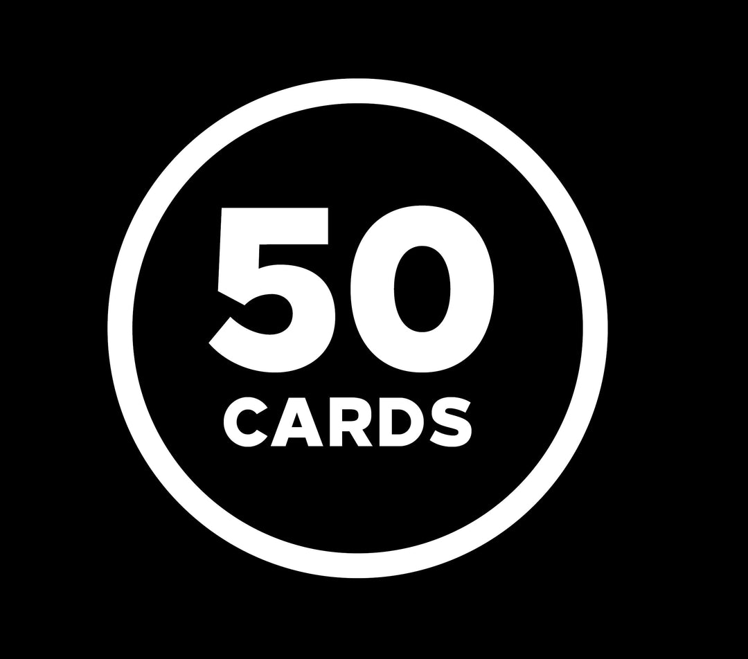 50 Gender Neutral Kraft Baby Shower Book Insert Request Cards (50-Cards)