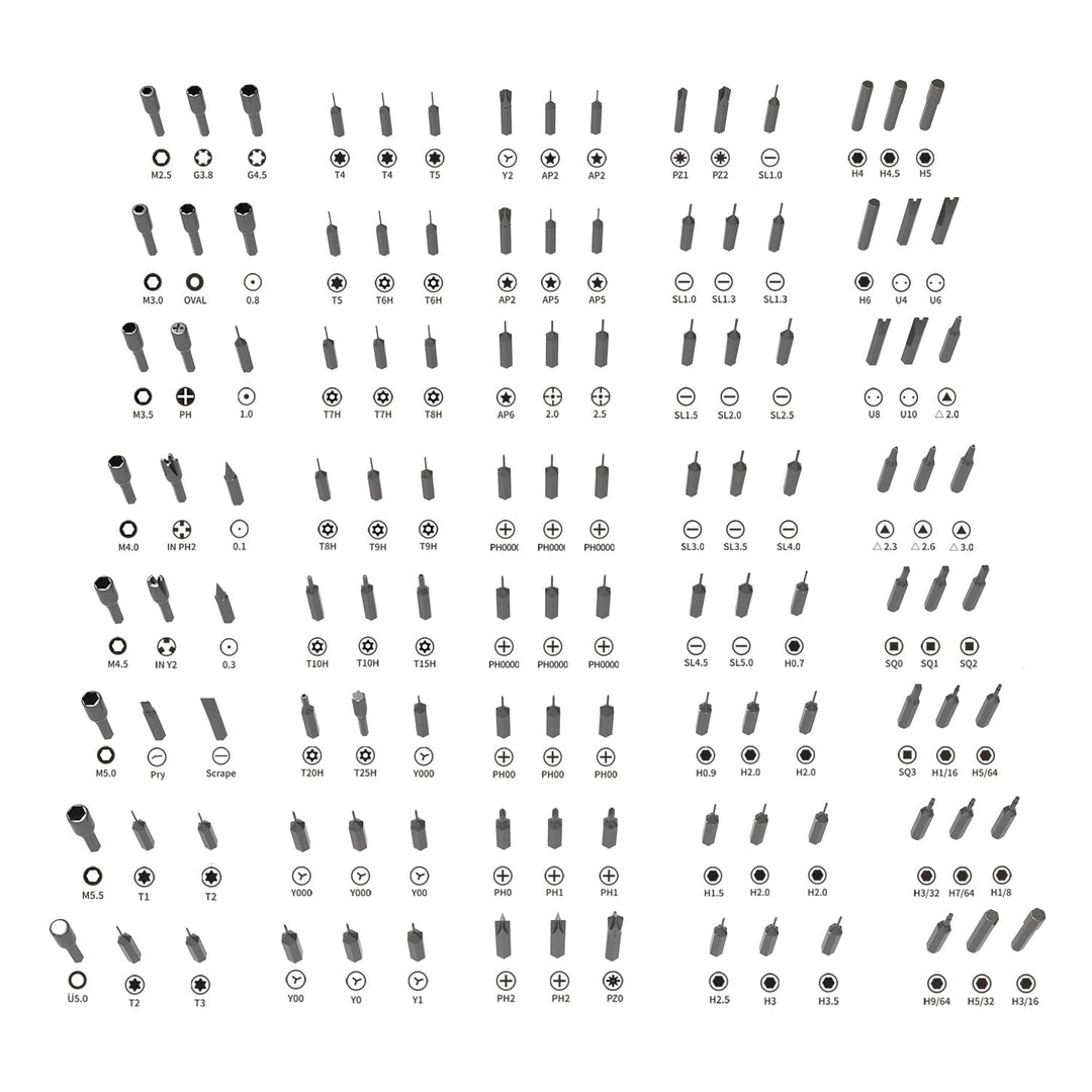 142 in 1 Precision Screwdriver Set Professional Magnetic Repair Tool Kit for Computer, Laptop, Xbox, Macbook, Game Console (H1128)