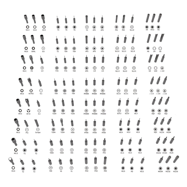 142 in 1 Precision Screwdriver Set Professional Magnetic Repair Tool Kit for Computer, Laptop, Xbox, Macbook, Game Console (H1128)