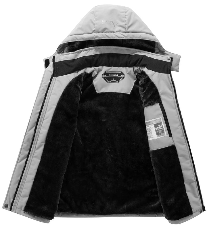 Men&#39;s Waterproof Ski Jacket Warm Winter Snow Coat Mountain Windbreaker Hooded Raincoat