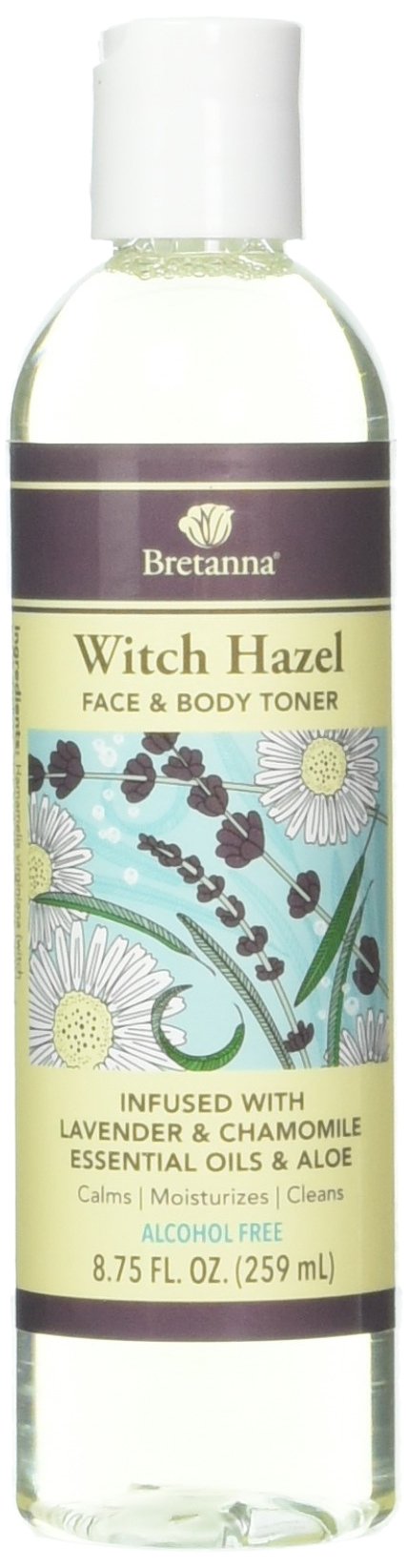 Witch Hazel Face &amp; Body Toner Infused with Lavender Chamomile 8 Ounces
