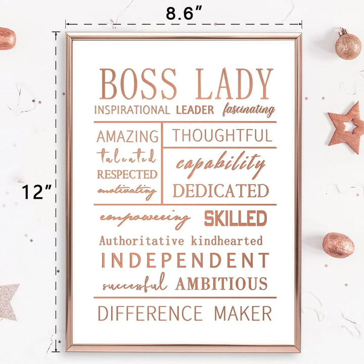 Boss Lady Bosses Day Gifts for Women - Rose Gold Office