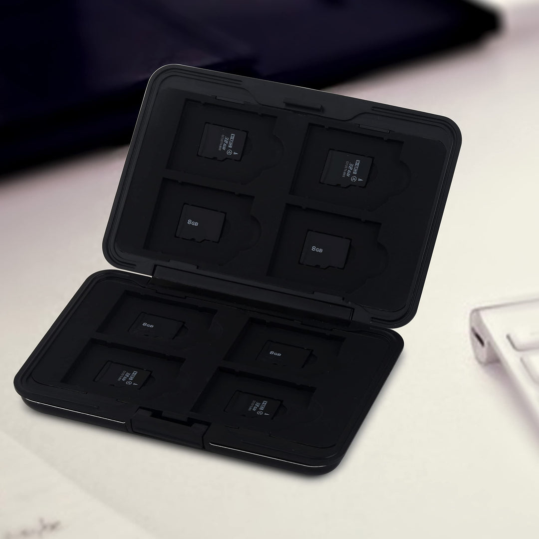 Aluminum UHS-I SD Micro SD SDHC SDXC TF SecureDigital Memory Card Carrying Case Holder Organizer Box Keeper for Computer Camera Media Storage Organization, Silver