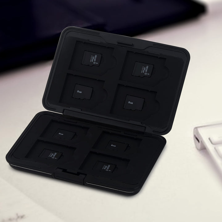 Aluminum UHS-I SD Micro SD SDHC SDXC TF SecureDigital Memory Card Carrying Case Holder Organizer Box Keeper for Computer Camera Media Storage Organization, Silver