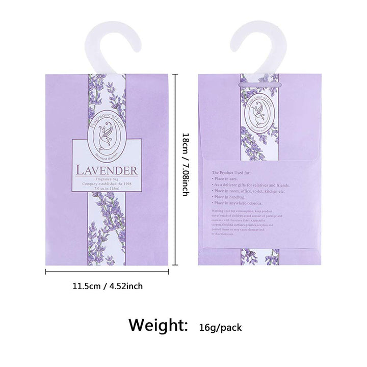 16Packs Lavender &amp; Rose Closet Air Freshener Deodorizer Scented Sachets Bags for Drawer Closets, Wardrobes and Bedrooms, Car Scent (Lavender + Rose)