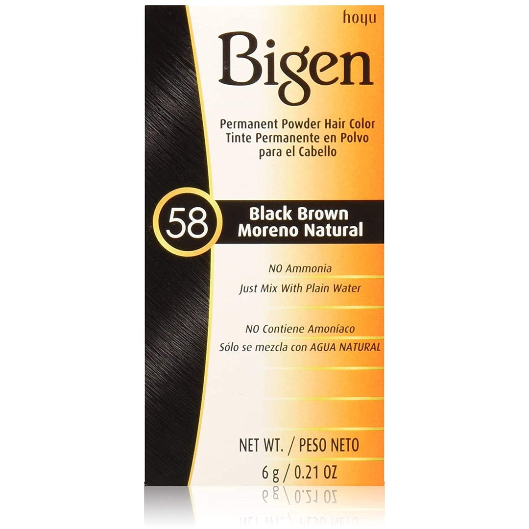 Permanent Powder Hair Color - 58 Black Brown