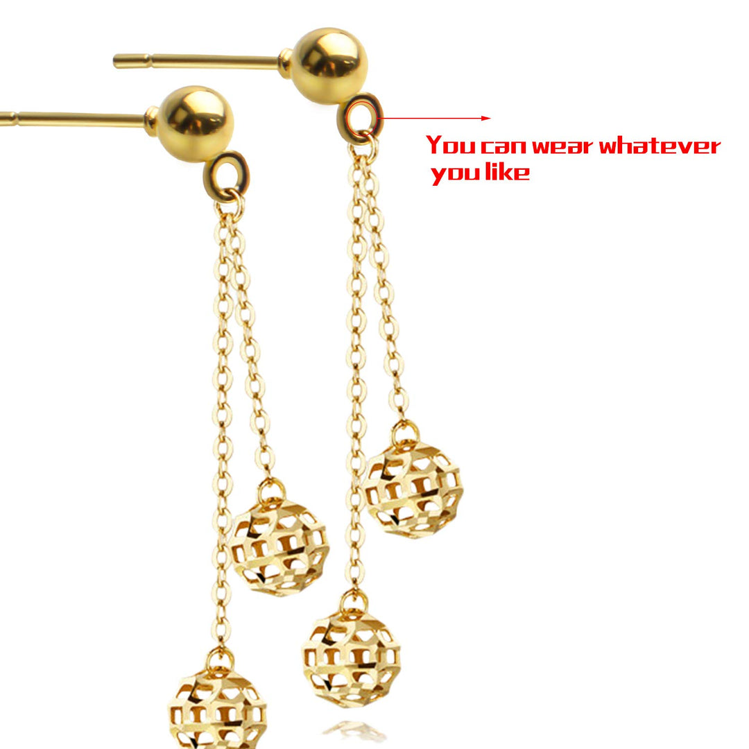 Earring Posts and Backs,100pcs Stud Earrings Posts Comp