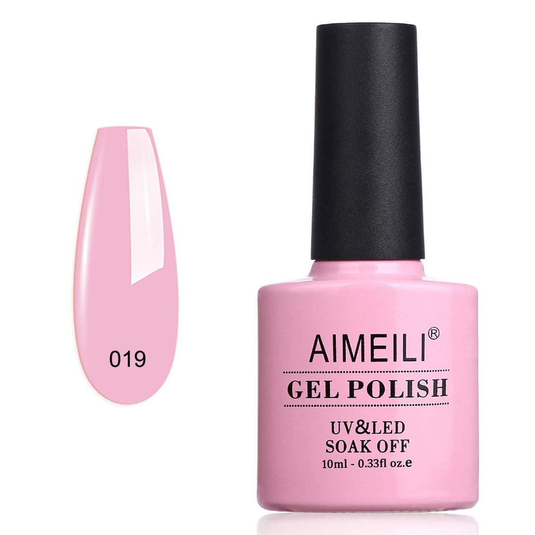 Soak Off U V LED Hema Free Pink Gel Nail Polish - Cake Pop (019) 10ml