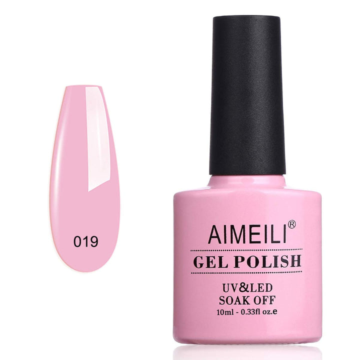 Soak Off U V LED Hema Free Pink Gel Nail Polish - Cake Pop (019) 10ml