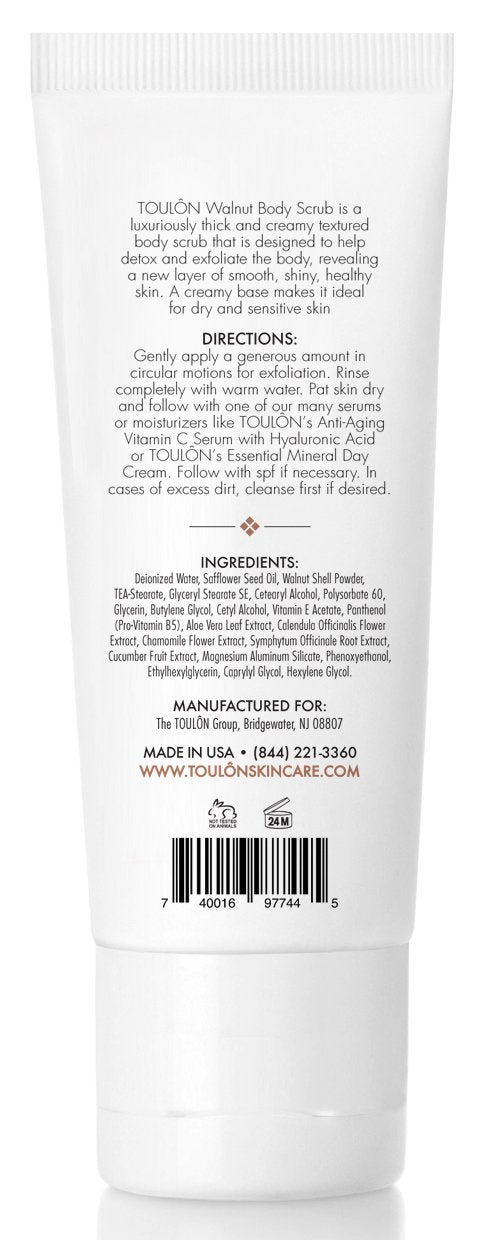 Exfoliating Scrub Face and Body; Walnut Facial Exfoliat