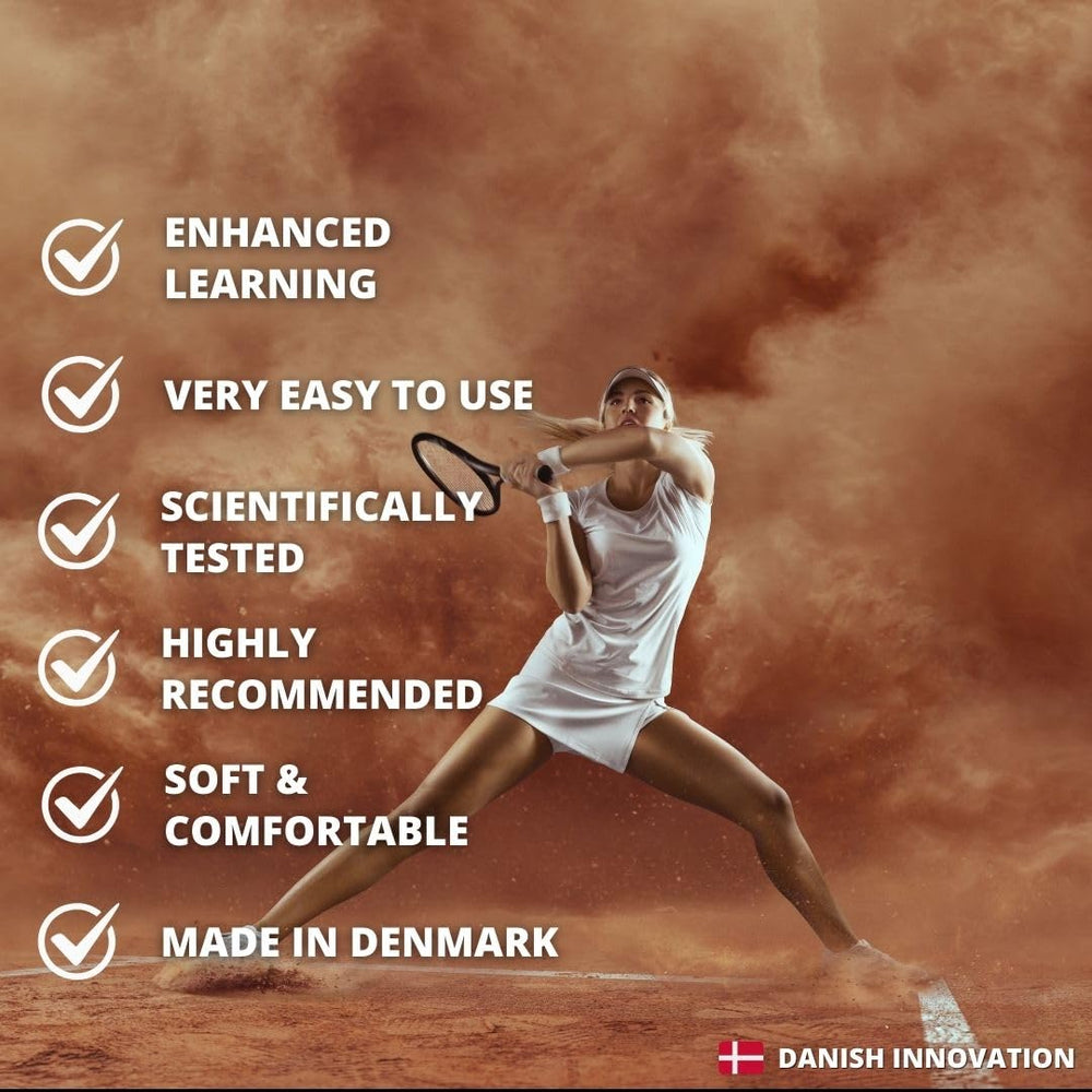 Tennis | Ensures The Correct Grip | The Ultimate Training Equipment & Teaching aid | Danish Innovation | Medium-Right
