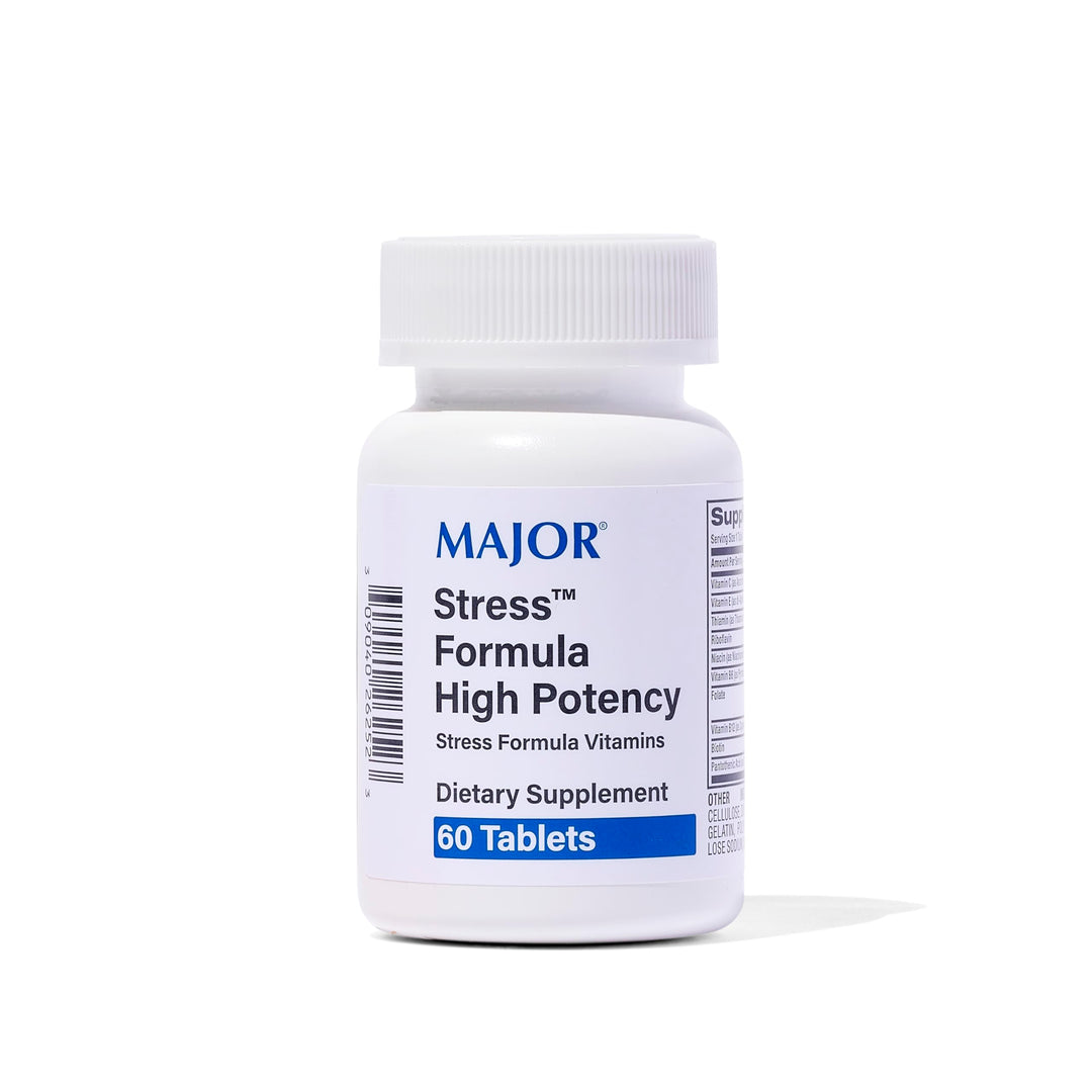 Major Stress Formula - High Potency Stress Formula Vitamins - Dietary Supplement - 60 Tablets (1 Pack)