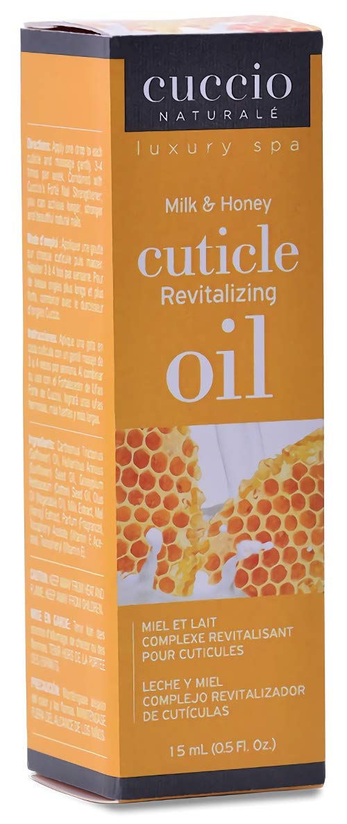 Naturalé Milk &amp; Honey Cuticle Oil Revitalizing Oil, Lightweight, Super - Penetrating, Nourish, Soothe and Moisturize, Paraben and Cruelty Free 15 ml