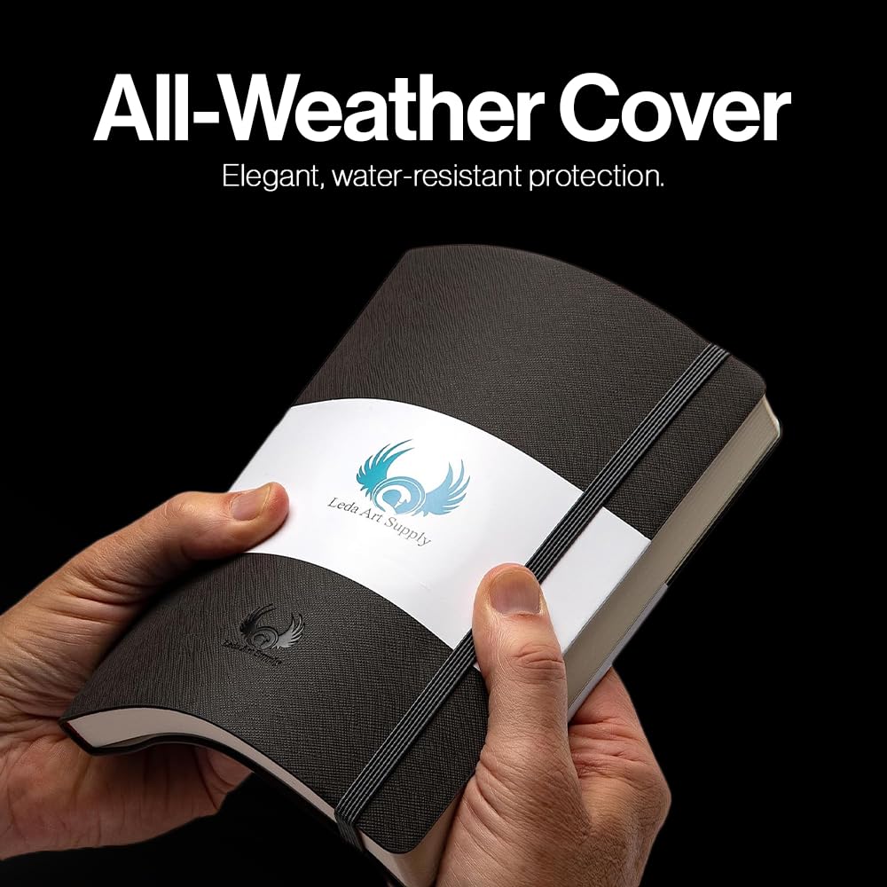 Pocket Sketch book - Thick Drawing Paper for Marker Watercolor Pencil Mixed Media - 160 Blank Pages - Small Size, Ideal for Artists - Drawing Notebook, 3.5 x 5.5 Art Journal