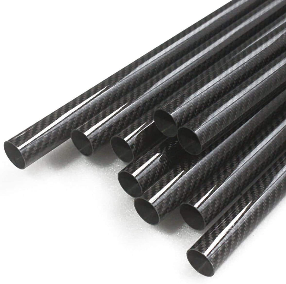 2PC Roll Wrapped Carbon Fiber Tube Glossy Surface 8mm 10mm 12m 14mm 16mm 18mm 20mm 22mm