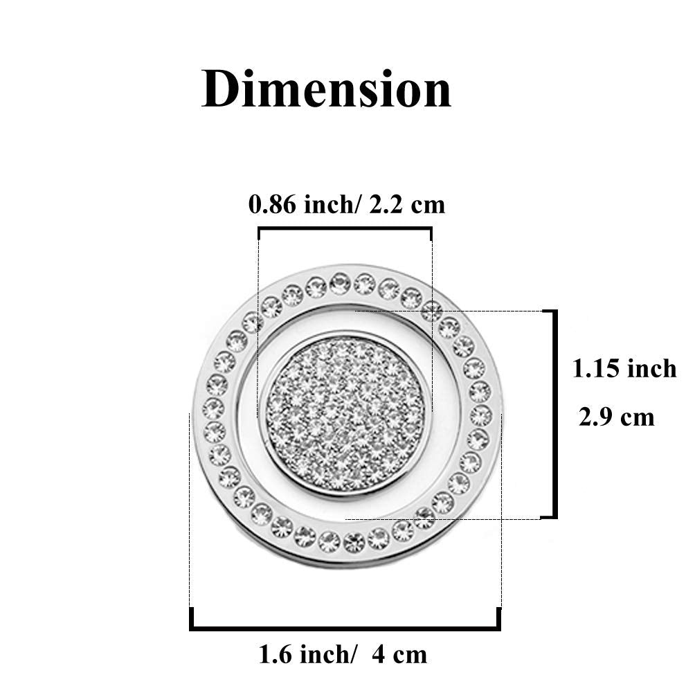 Gear Shift Knob Bling Crystal Shiny Diamond Accessory Interior Sticker Compatible for Land Rover